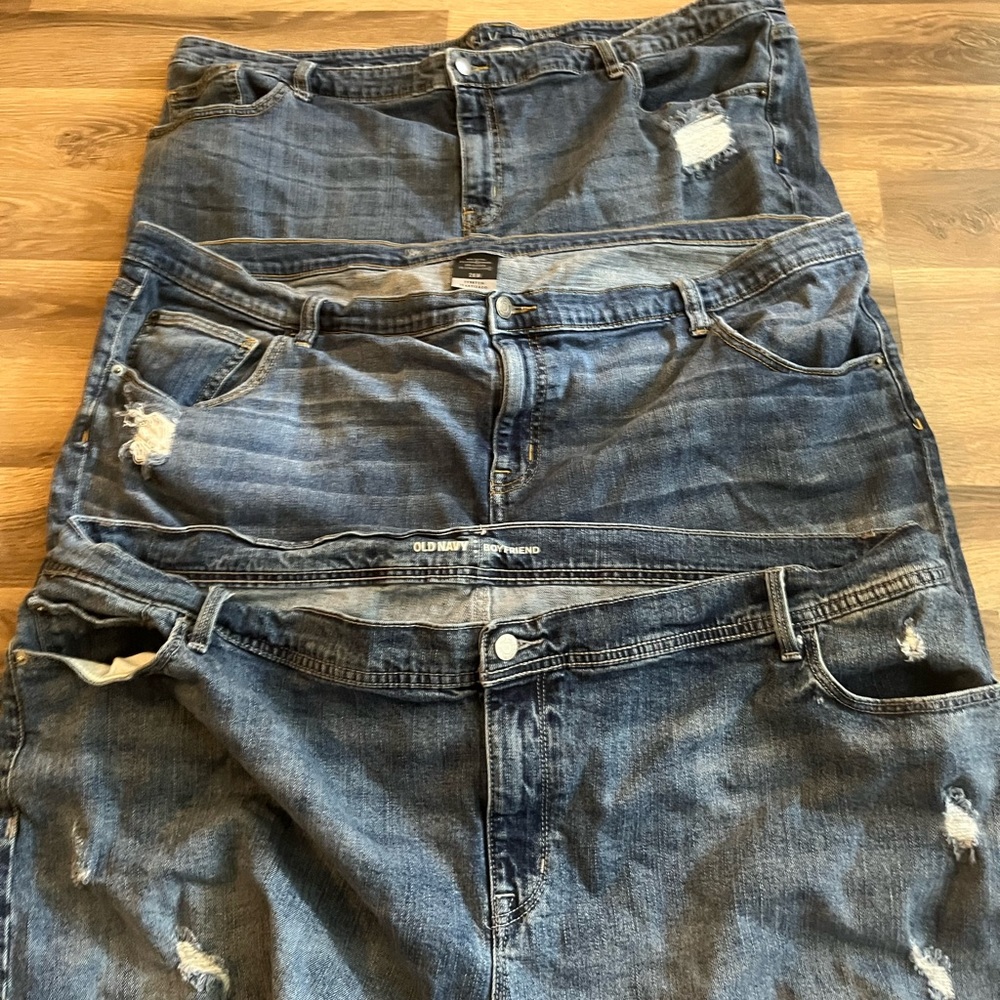 Three plus size Jean shorts size 26 plus